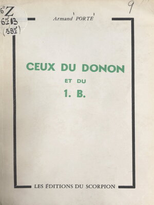 cover image of Ceux du Donon et du 1. B.